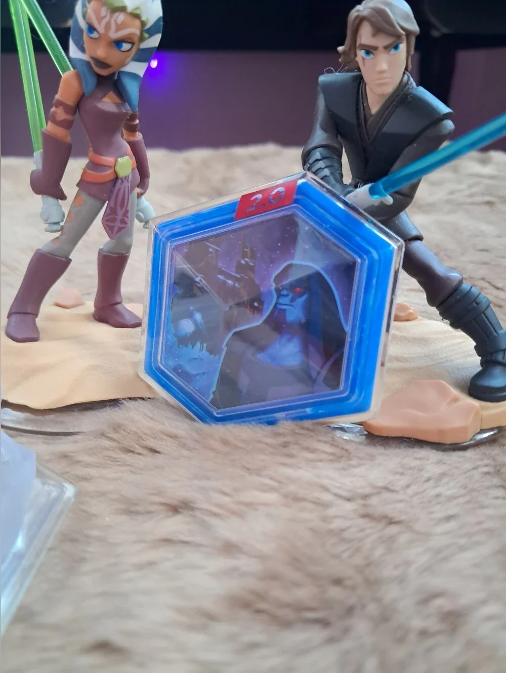 Star Wars Disney Infinity Ahsoka Tano & Anakin Skywalker Lightcore Set With Disk